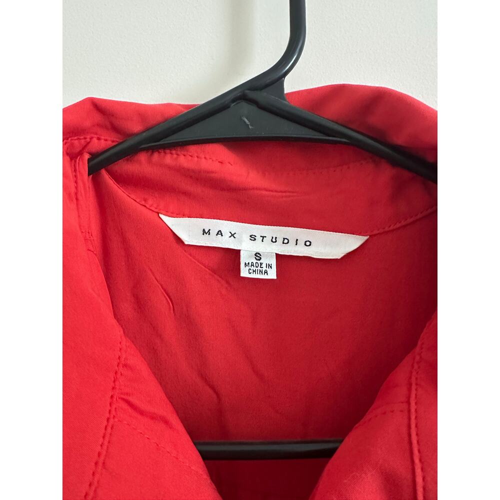 Max Studio Red Lace Detail Mini Dress Size Small - Picture 3 of 3